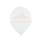 Palloncini in Lattice "Il mio battesimo" Rosa  12" cm30 pz24